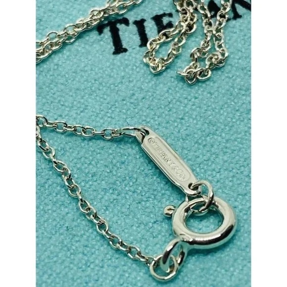 AUTHENTIC RARE Tiffany & Co. Return to Tiffany Necklace Sterling Silver Heart - Picture 6 of 7